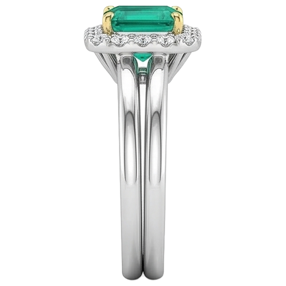 Sophisticated Engagement Ring 2 ct – profile view