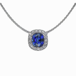 Exquisite Precious Stone Pendant – Cornflower Blue Sapphire 1 ct