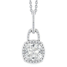 Natural Brilliant Diamond Pendant 6.50 ct 14 Karat White Gold – main view