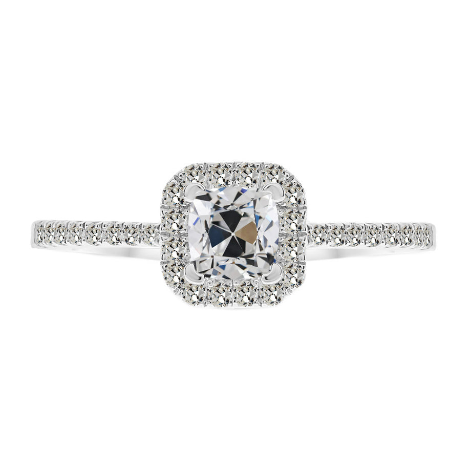 Designer Halo Setting Ring 2 ct – main view