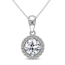 Halo 14K White Gold – Brilliant Diamond Antique Cushion 1.50 ct