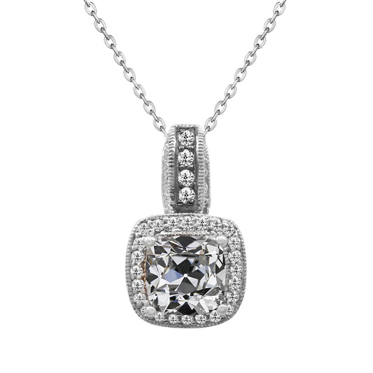 Pendant 14K White Gold with Brilliant Diamond – main view