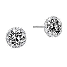 Drop Earrings 14 Karat White Gold with Diamond – main view