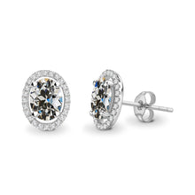 Fine Diamond Stud Earrings 2-ct 14K White Gold – main view