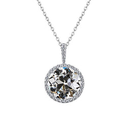 Dazzling Brilliant Diamond Halo 2.50 ct – 14K White Gold