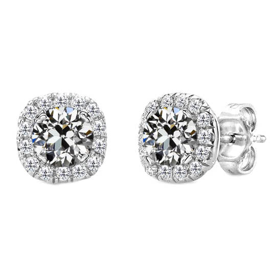 Earrings 14K White Gold with Brilliant Diamond – main view