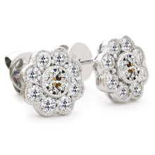 Custom Fine Diamond Drop Earrings 1 ct – main view