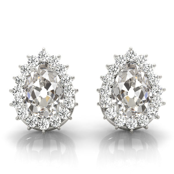 Authentic Fine Diamond Drop Earrings – main view