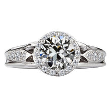 Halo Setting Ring 14K White Gold with Brilliant Diamond – main view