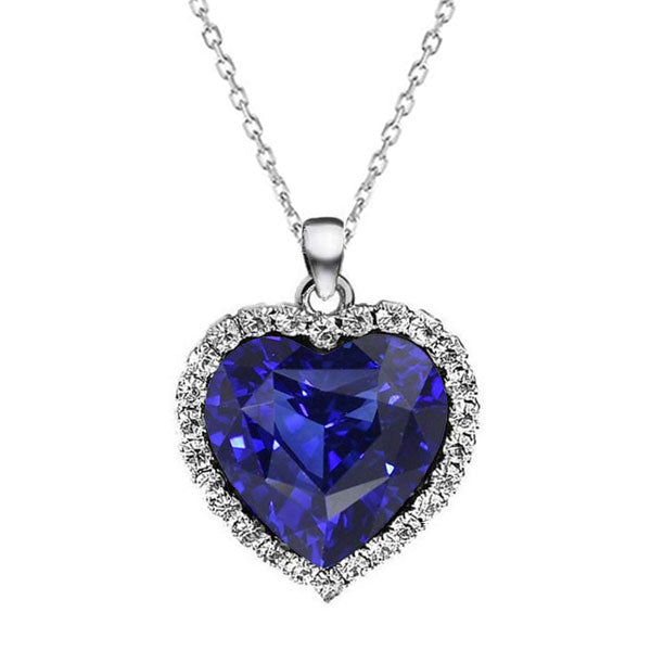 Authentic Royal Blue Sapphire Gemstone Pendant – main view
