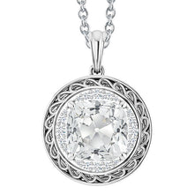 Genuine Brilliant Diamond Pendant 6 ct 14 Karat White Gold – main view