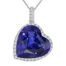 Cornflower Blue Sapphire Gemstone Pendant – main view