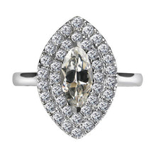 Marquise Diamond ring in 14K White Gold – main view