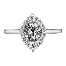Designer Brilliant Diamond Halo Engagement Ring 3 ct – main view