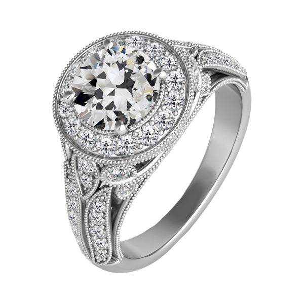 Brilliant Brilliant Diamond Halo Setting Ring 2 ct – main view