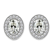 Fine Diamond Earrings 2-ct 14 Karat White Gold – main view