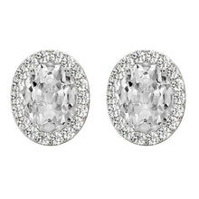 Natural Brilliant Diamond Earrings 11.25 ct 14K White Gold – main view