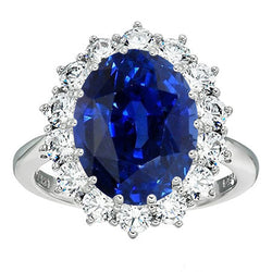 Cornflower Blue Sapphire Gemstone Ring 3.50 ct F/VS1 – 14 Karat