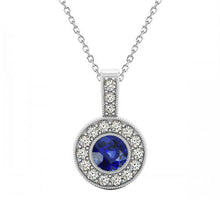 Authentic Royal Blue Sapphire Gemstone Pendant – main view