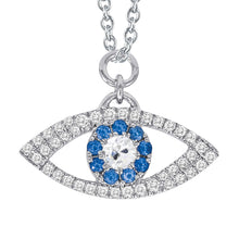 Pendant Necklace 14K White Gold with Brilliant Diamond – main view