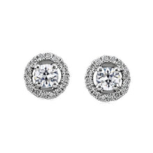 Diamond Stud Earrings 1-ct 14K White Gold – main view