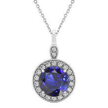 Natural Royal Blue Sapphire Precious Stone Pendant – main view