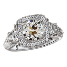 High-End Halo Setting Ring 4 ct – main view