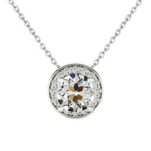 Fine Diamond Old Mine Cut Pendant in 14K White Gold – main view