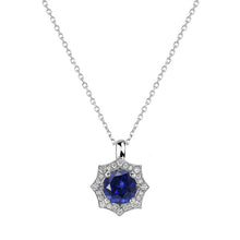 Fine Blue Sapphire Precious Stone Pendant 1 ct – main view