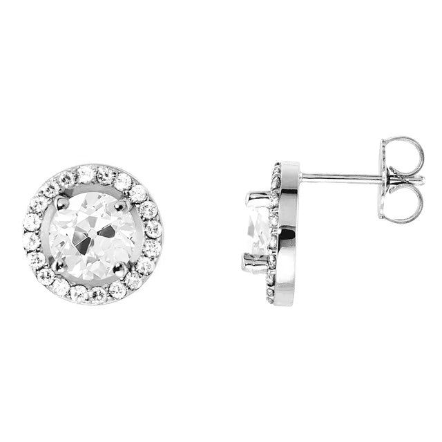 Premium Brilliant Diamond Stud Earrings 3.50 ct – main view