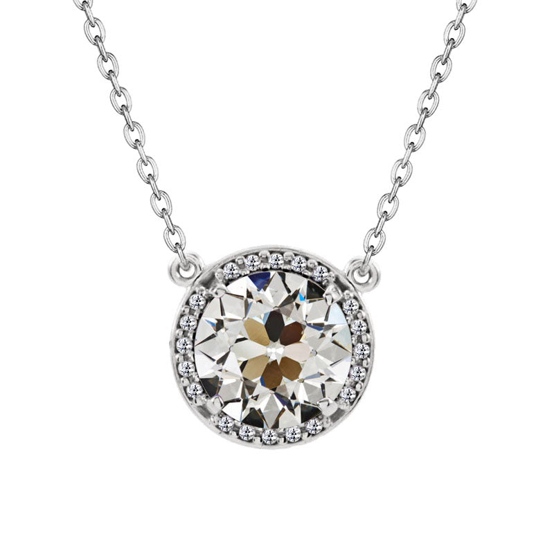 Halo 14K White Gold with Fine Diamond – main view