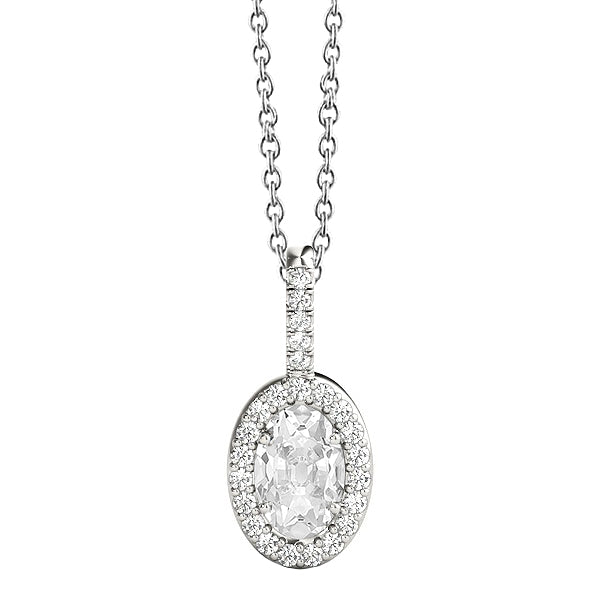 High-End Brilliant Diamond Pendant Necklace 1.50 ct – main view