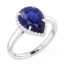 Handcrafted Cornflower Blue Sapphire Gemstone Ring 2 ct from