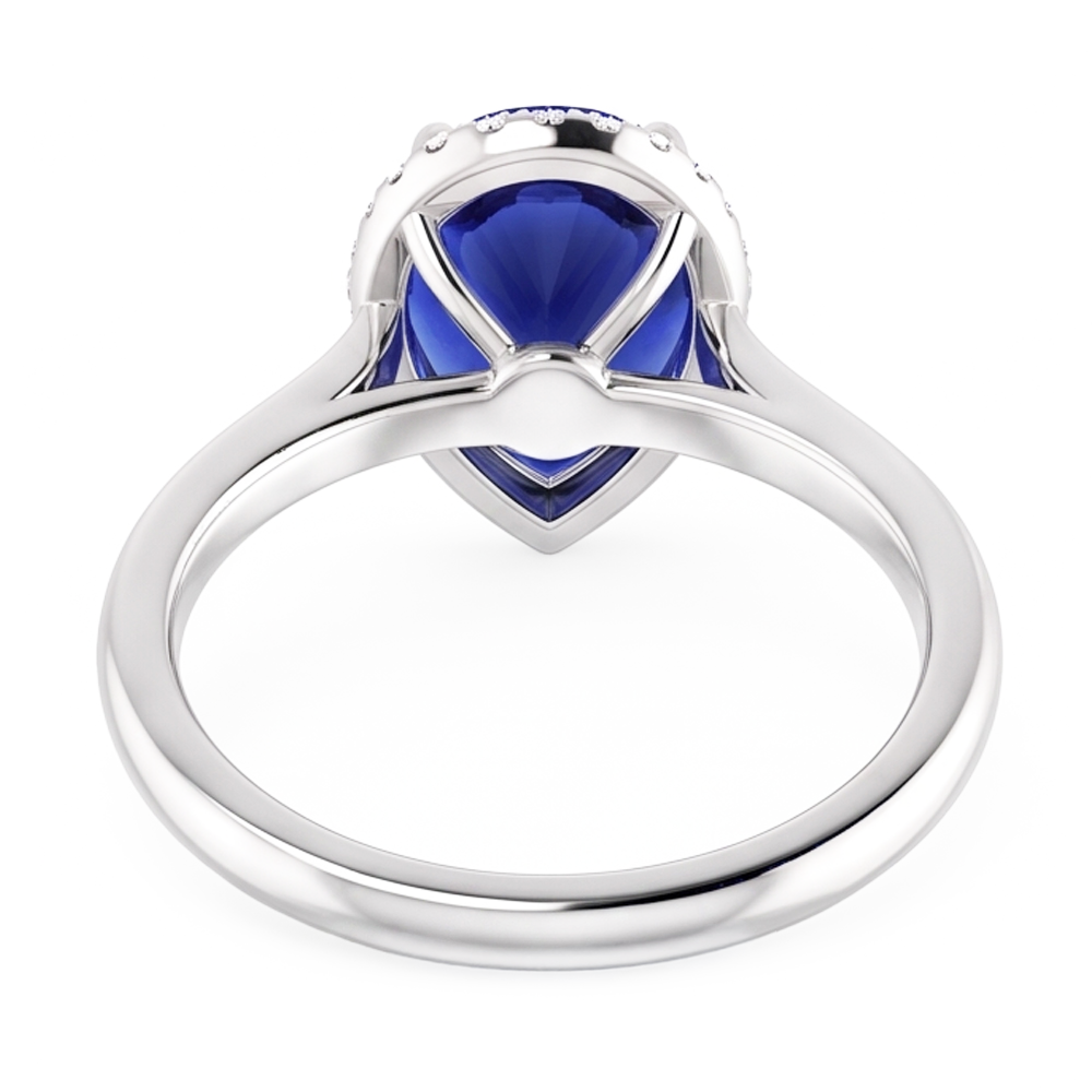 Handcrafted Cornflower Blue Sapphire Gemstone Ring 2 ct from