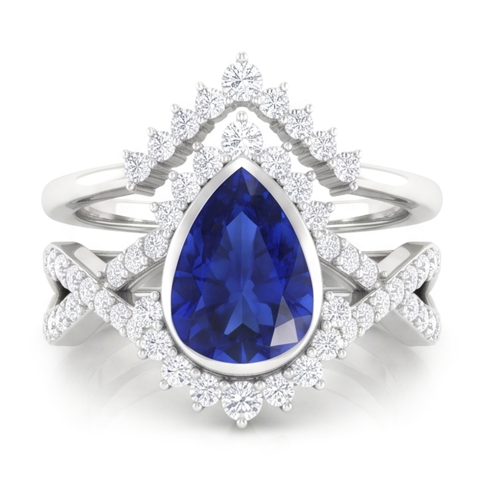 Handcrafted Cornflower Blue Sapphire Precious Stone Ring 3 ct |