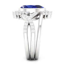 Handcrafted Cornflower Blue Sapphire Precious Stone Ring 3 ct |