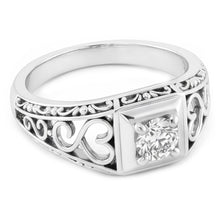 Handcrafted Fine Diamond Single Stone Ring 1 ct by HarryChadEnt