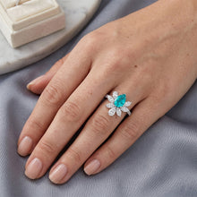 Handcrafted Halo Ring with VVS Paraiba Tourmaline – 1.25 ct