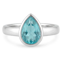 Handcrafted Neon Paraiba Colored Stone Ring 1.25 ct