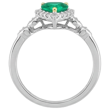 Handcrafted Gemstone Ring 1 ct – top view