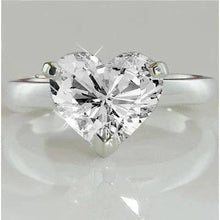 Heart Natural Diamond Solitaire Promise Ring