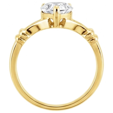 High-End Solitaire Engagement Ring 4.50 ct – angle view