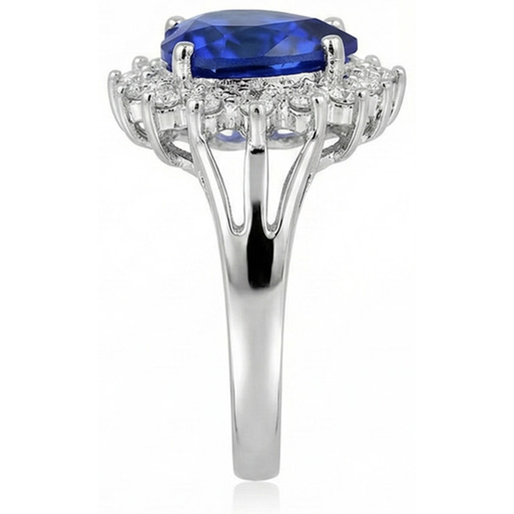 Heart Shape 7 Carat Sapphire Engagement Ring