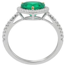 Handmade Gemstone Ring 2 ct – top view