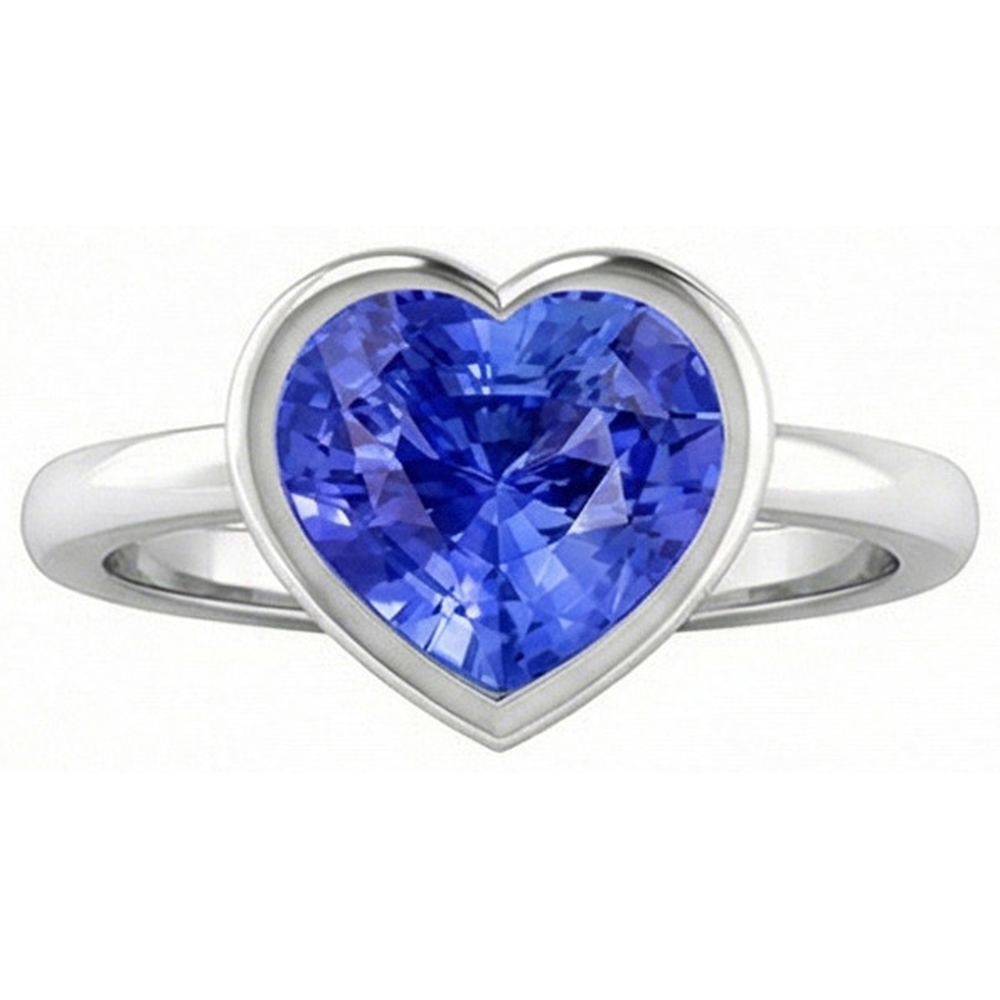 natural heart sapphire 2.50ct watch side angle