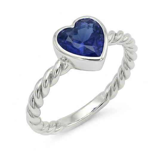 natural heart sapphire 1.50ct watch side angle