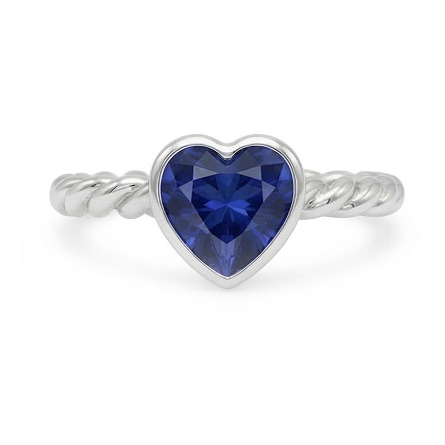 natural heart sapphire 1.50ct watch close up detail