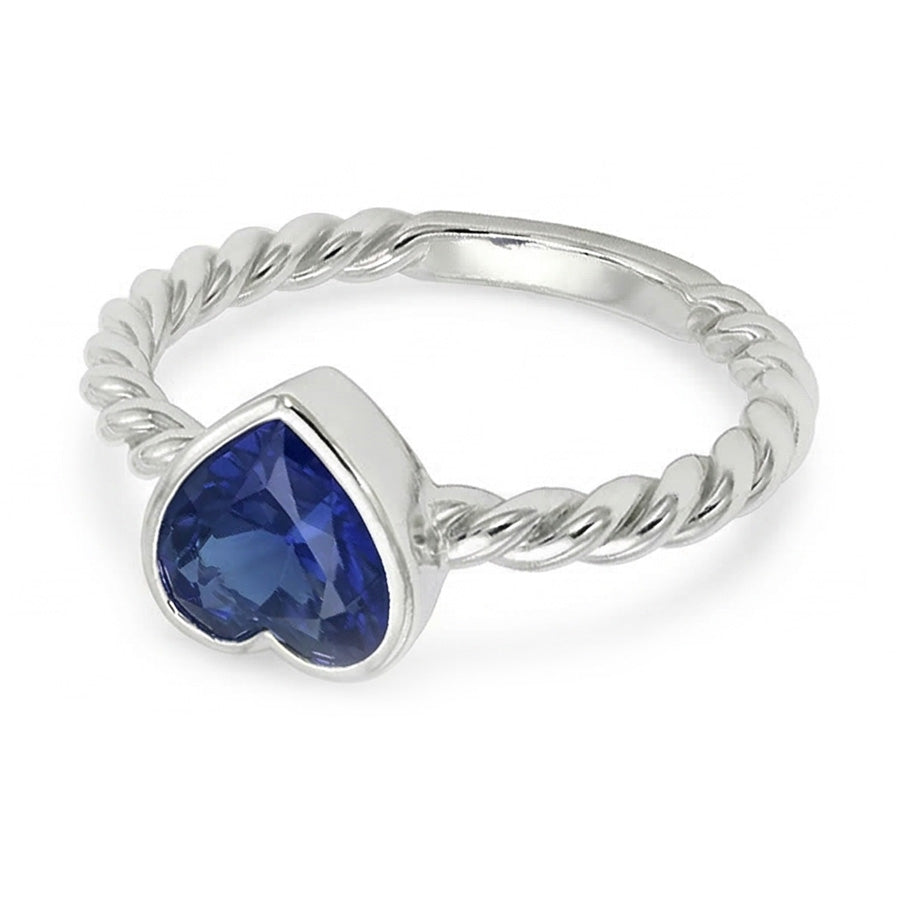 natural heart sapphire 1.50ct watch profile view