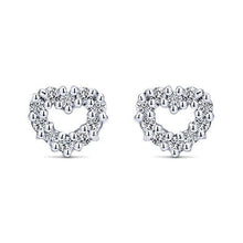 Heart Studs Earring 3 Ct Gorgeous Brilliant Cut Real Diamonds White Gold
