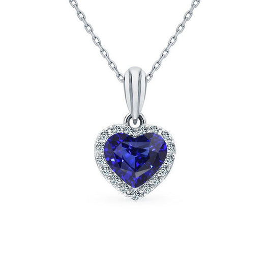 Real Blue Sapphire Precious Stone Pendant – main view